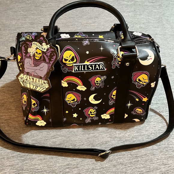 Killstar Handbags - Killstar-Skeletor-‘Not Cute’ black handbag with shoulder strap bag. NWT.
